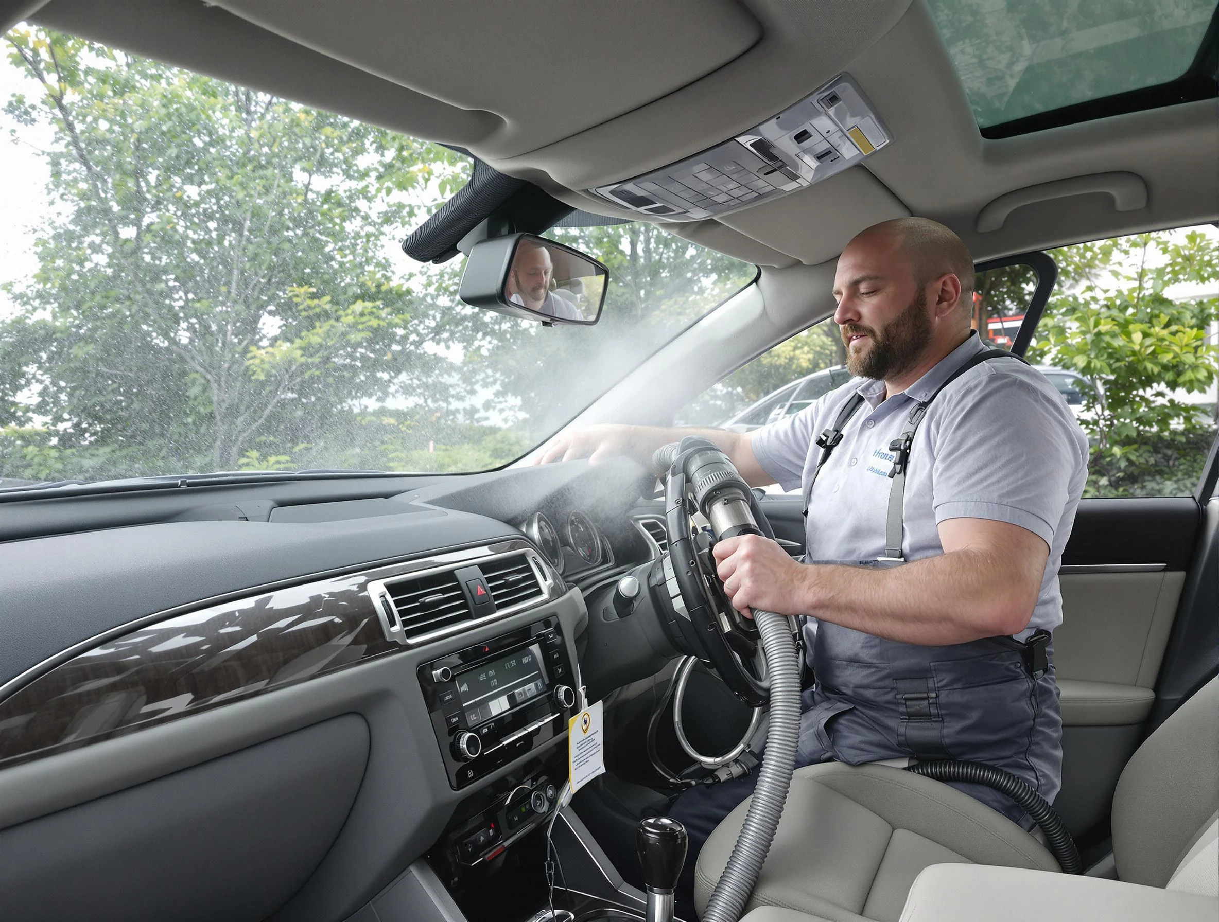 Avondale Estates Air Duct Cleaning specialist performing professional car duct cleaning in Avondale Estates